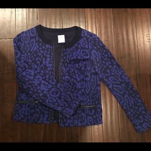 Gap Blue Leopard Blazer